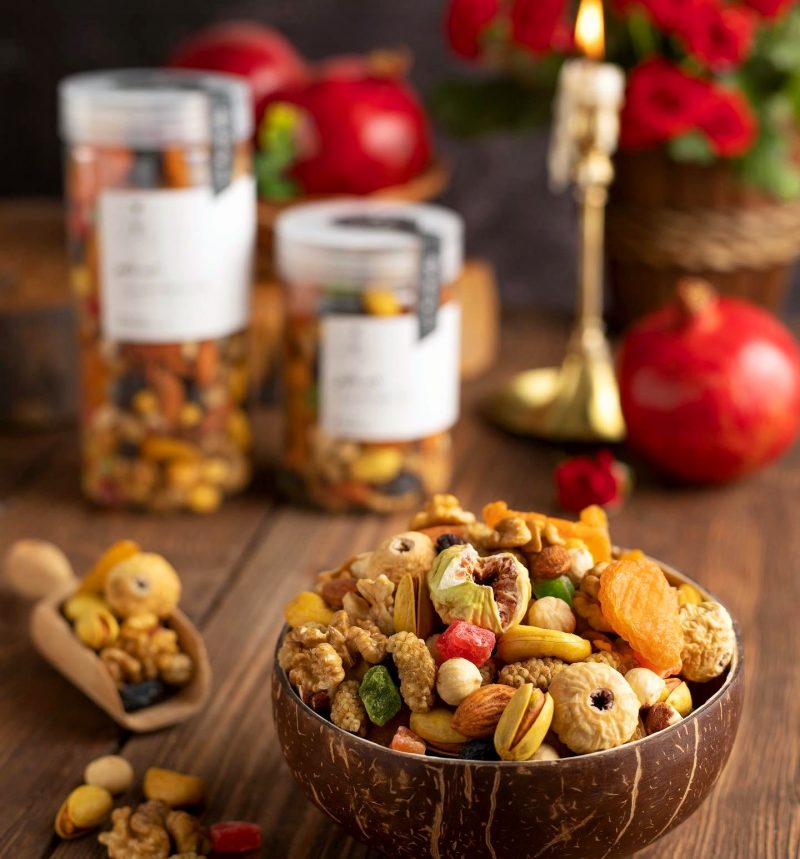 آجیل و میوه خشک آبان برای سفرهی یلدا